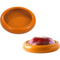 Srvillg 2 pièces-Boîte de conservation de fruits et légumes marron – Boîte hermétique pour réfrigérateur, avec film TPU transparent