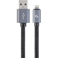 Gembird CCB-MUSB2B-AMLM-6 Mobiltelefonkabel Schwarz 1,8 m USBzu Lightning