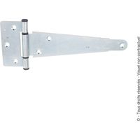 ENGLISCHES SCHARNIER L200 AXECOMPOSIT ZINGBLC verzinkter Stahl, H.7 x B.24 x T.9,5 mm AFBAT