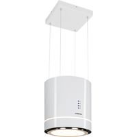 Klarstein – Hotte îlot aspirante 540 m³/h – Ø 38 cm – Classe A – Éclairage LED – Filtres à graisse en aluminium – Extraction ou recyclage