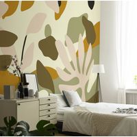 Papier peint panoramique Botanique, Brun clair 450 x 250cm
