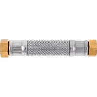 Flexible sanitaire inox DN20 3/4" femelle – Longueur 1000mm – Pression 10 Bar – Température max 110°C – Raccords laiton nickelé – IFT