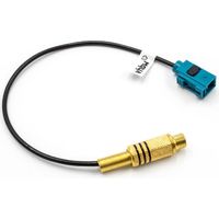 vhbw Adaptateur RCA vers Fakra compatible avec Ford / Blaupunkt NX à partir de 10.2009 radio, navigation GPS - Câble convertisseur vidéo, 20 cm