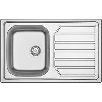 Apell ID861IRBC Serie Idea Lavello da incasso 1 vasca gocciolatoio destra 86x50 cm Acciaio Inox AISI 304 colore Inox