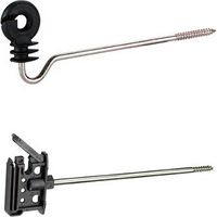 Isolateurs écarteurs pour clôture électrique Kerbl (lot de 10) - X Modèle Isolateur écarteur pour ruban