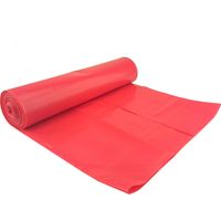 Müllsäcke, dick (80 Mikron), strapazierfähig, 5er-Rolle – rot, 240 l