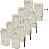 vhbw 10x Filtre HEPA compatible avec Dyson Airblade V HU02, AB12 sèche-mains H13, jaune