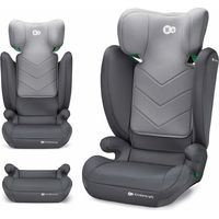 Kinderkraft i-Spark Seggiolino Auto no-Fix con Protezioni Laterali per Bambini - da 3,5 a 12 anni - Grey