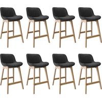 Set sedie NORDEN rovere 65 cm in velluto a coste