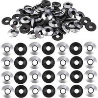 Lot de 200 rondelles d'étanchéité EPDM, M6,3 x 16 mm, rondelles en caoutchouc synthétique, galvanisation de surface, résistantes à la chaleur et au vieillissement, pour vis Spengler
