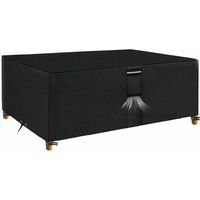 Funda protectora impermeable para muebles de jardín, tejido Oxford 600D, con rejilla de ventilación, 170 x 95 x 71 cm