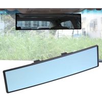 Rétroviseur de Voiture Rétroviseur Panoramique Intérieur Voiture Anti-éblouissement Rétroviseur Intérieur Panoramique Bleu Auto avec Réglage d'angle Vue Large Voiture Universel Intérieur