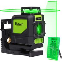 Huepar Cross Laser Autolivellante Copertura a 360 Gradi Linea Orizzontale e Verticale con 2 Modalità Plus 901CG