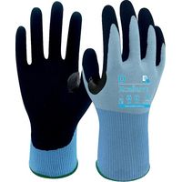 Gants 18-971 polyester/nitrile Jauge 18 anticoupure D bleu/noir taille 8- sachet de 12 paires - XCELLENT