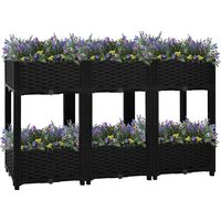 Lit surélevé-Jardinière surélevée-Bac de jardin surélevé 120x40x71 cm Polypropylène 924771