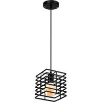 Homestyle Pro MK015-B Lampe à suspension industrielle 15x18 cm Noir/Métal