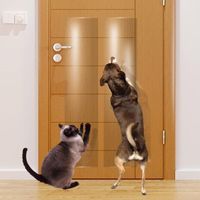 Kratzfester Türschutz, schützen Sie Ihre Tür, Möbel und Wände mit dem hochwertigen, robusten, transparenten Türschutz, toller Türschutz für Haustiere zum Kratzen von Hunden
