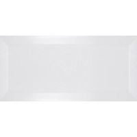 Ribesalbes – Carrelage mural uni biseauté blanc mat 10x20 cm – Finition mate pour pièces humides – Idéal cuisine et salle de bain – 1m²