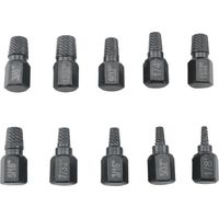 10PCS Hexagon Socket Head Screw Extractor Alloy Steel Screw Extractor Kit Slip on Nut Extractor Broken Screw Extractor Set Black