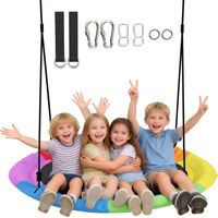 AIYAPLAY Nest Swing Heavy Duty 300kg Waterproof 120 cm Rainbow