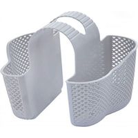Contenitore per lavello da cucina, porta utensili da cucina, porta spugne, contenitore per cucina e bagno (grigio)
