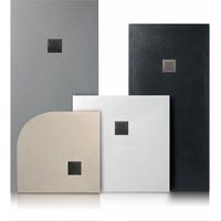 Piatto doccia 80x80 h.2,5 in marmoresina bianco di Tamanaco