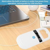 Lecteur puce animal portable – Scanner RFID EMID rechargeable – Identification chien ou chat, lecture rapide