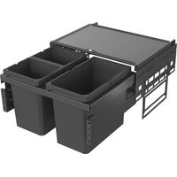 VS ENVI Space Abfalltrennsystem KB 600 mm 2 x 10/1x 22 Liter Lava