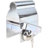 Euro Vanadium – Antivol pour remorque avec cadenas en acier – Système de verrouillage intuitif – Compatible avec remorques et caravanes – Dimensions 12x22,7x18 cm
