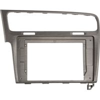 Plaque de support autoradio 10 VW Golf VII-AU- 2012-2020 silver LHD