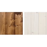 Holzimprägnierset für die Innen- und Außendekoration: 10L weißer + 10L dunkle Eiche Imprägnierer + GRATIS Bürstenset- TIMBELA DKMT02-DARK OAK/WHITE
