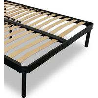 EVERGREENWEB - Rete Matrimoniale 165x200 a Doghe in Legno per TAGLIE FORTI XXL Rinforzata con Doppia Struttura in Ferro + Regolatori Zona Lombare 5 Gambe Smontabili Base da Incasso x Letti e Materassi
