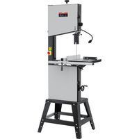 VEVOR Troncatrice a Nastro da Banco con Supporto, Troncatrice per Lavorazione Legno Velocita a Vuoto 440-846 giri/min Potenza 1100 W Altezza Taglio max. 330mm per Legno Alluminio Metallo Rame