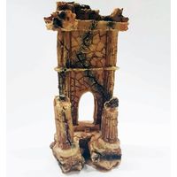 TrAdE Shop Traesio - Colonna Romana Arco Rocciosa 5.5x4x11cm Ornamento Acquario Decorazioni Pietra -