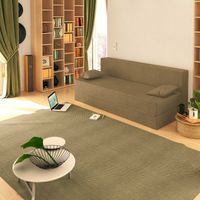 Baldiflex Divano Letto Morbido TreTris 3 Posti che diventa 3 Posti letto colore Oro Antico