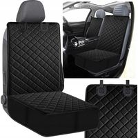 Housse de siège de voiture matelassée noire de 102 x 50 cm