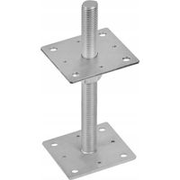 Base de poteau à visser réglable M24 80x250x4mm