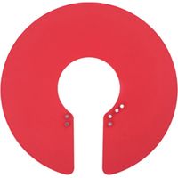 Collier de coiffure en silicone, protège-cou pour salon de coiffure-Red