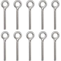 10 PCS Boulon à Oeil M8, Boulon à Oeil Inox Boulon d'Ancrage M8 Boulons Annulaires Boulon à Oeil Inoxydable Vis d'Expansion 304 Vis à Crochet en Acier Inoxydable