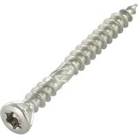 Vis terrasse TEKOR Double filet Tête fraisée TORX T25 5X60 Pointe antifendage type 17 Inox A2-800 pièces
