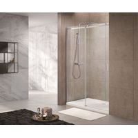 Swiss Aqua Technologies T-Linea Schiebetür Dusche Hartglas Easy Clean 120x200cm Links-rechts-Öffnung TLDNEW120L03