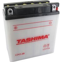 Batterie Blei Tashima 12V, 5Ah. L: 120, B: 60, H: 130 mm, links für Motorräder. (mit getrenntem Säurebehälter). - Batterie zum Einbauen