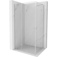 Mexen Roma Duo cabina de ducha abatible 120 x 90 cm, transparente, cromo - 854-120-090-02-00