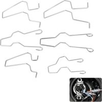 Clip per lampadine H7, 6 pezzi, clip per fari 207, clip a molla, per fari anabbaglianti H1/H3/H4/H7, compatibili con molti modelli di auto, lunga durata e resistenti ai danni.