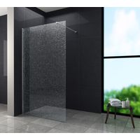 12 mm Duschwand AQUOS-CRUSHED 100 x 200 cm