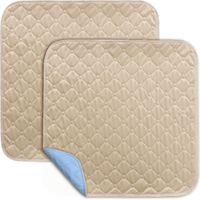 Washable Incontinence Pads – 2 Pack Reusable Non Slip Seat Protectors – Large 50 x 50 cm Washable Chair Mats – Cushions for Sofas Car Seats Wheelchairs and Home Furniture