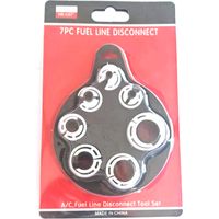 Kit d'outils de déconnexion de conduites d'huile de climatisation (7 pièces) – Kit de réparation de climatisation automobile (blanc)