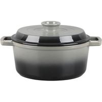 LAGUIOLE CUISSON - Cocotte en fonte ronde 25cm - "Masseiron Ardoise"
