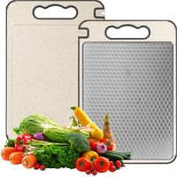 Titanium Chopping Board, Double Sided Chopping Board for Kitchen, Gemakkelijk Schoon Te Maken, Chopping Board for Meat, Fruit, Cheese and Vegetables