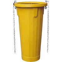 TUBO SCARICO MACERIE DETRITI GIALLO Ø 50/40 cm H. 110 cm CANTIERE EDILIZIA PZ 1